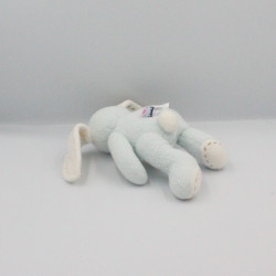 Doudou Lapin bleu blanc L Sucre d'Orge