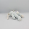 Doudou Lapin bleu blanc L Sucre d'Orge