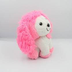 Ancienne peluche chien rose blanc Poochie MATTEL 1982