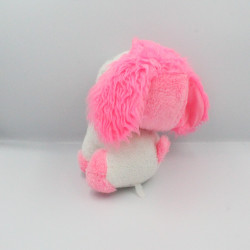 Ancienne peluche chien rose blanc Poochie MATTEL 1982