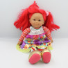 Poupée robe à fleurs cheveux rouge Corolle