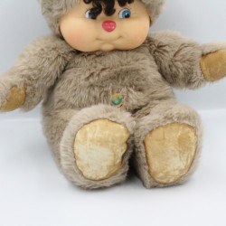 Ancienne Peluche ours beige Nombrilou AJENA