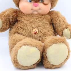 Ancienne Peluche ours marron Nombrilou AJENA