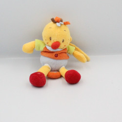 Doudou musical garçon Tim orange bleu jaune voiture NATTOU