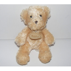 Doudou ours écru beige tout doux BABY NAT