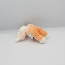 Doudou souris orange blanc SUCRE D'ORGE