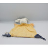 Doudou plat lapin orange bleu doudous calins BABY NAT