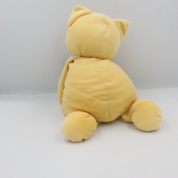 Doudou chat renard jaune blanc BENGY 35 cm