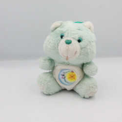 Ancienne Peluche Bisounours vert lune soleil Grosdodo CARE BEARS