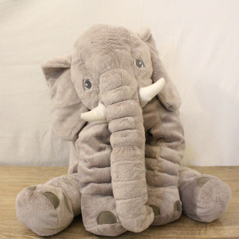 Doudou géant éléphant gris IKEA