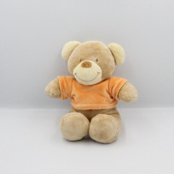 Doudou Ours beige tee shirt orange Pommette