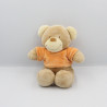 Doudou Ours beige tee shirt orange Pommette