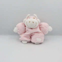 Doudou girafe vache rose TARTINE ET CHOCOLAT