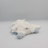 Doudou et compagnie mouton agneau blanc bleu mouchoir 19 cm