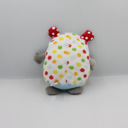 Doudou coccinelle bleu arc en ciel POMMETTE