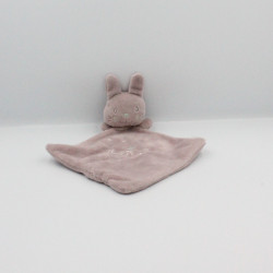 Doudou plat lapin violet prune NICOTOY