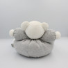 Doudou ours gris blanc rayé poissons Zen KALOO