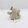 Doudou éléphant gris HISTOIRE D'OURS 16 cm