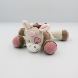 Doudou Jade la licorne beige marron rose NATTOU