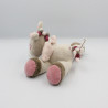 Doudou Jade la licorne beige marron rose NATTOU