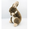 Peluche lapin marron blanc CP