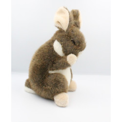 Peluche lapin marron blanc CP