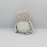 Doudou hibou chouette gris bleu Arthur et Lola BEBISOL