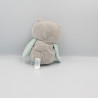 Doudou hibou chouette gris bleu Arthur et Lola BEBISOL LOT DE 2