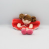 Doudou et compagnie plat poupée fille rose rouge fleurs Les Demoiselles