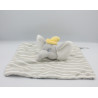 Doudou plat Dumbo l'éléphant gris blanc jaune étoiles DISNEY