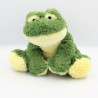 Doudou marionnette grenouille verte AJENA