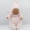 Doudou bébé poupée métis Baby Pouce rayé rose COROLLE 2011