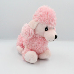 Doudou peluche chien caniche rose GIPSY