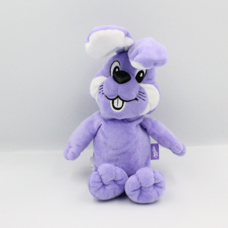 Doudou lapin violet mauve MILKA