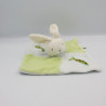 Doudou plat bleu vert lapin carotte SIPLEC