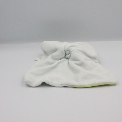 Doudou plat bleu vert lapin carotte SIPLEC