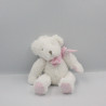 Doudou et compagnie ours blanc rose Mon tout petit