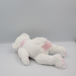Doudou et compagnie ours blanc rose Mon tout petit