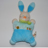 Doudou semi plat chat bleu escargot NICOTOY