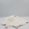 Doudou et compagnie plat mouton blanc rose
