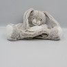 Doudou marionnette lapin beige marron blanc TEX BABY