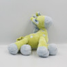 Doudou Girafe vert bleu MOTS D'ENFANTS