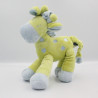 Doudou Girafe vert bleu MOTS D'ENFANTS