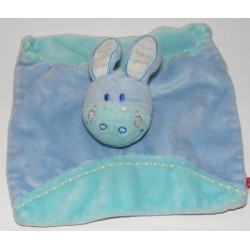 Doudou plat ane cheval bleu TEX LOT DE 2