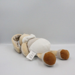 Doudou lapin blanc beige gris étoile UN REVE DE BEBE