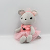 Doudou souris grise rose tutu rose flamand H ET M H&M