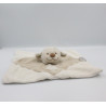 Doudou plat mouton agneau blanc beige coeur NATTOU