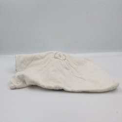 Doudou plat mouton agneau blanc beige coeur NATTOU