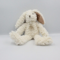 Doudou lapin blanc beige HISTOIRE D'OURS 35 CM