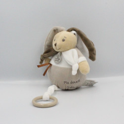 Doudou et compagnie musical lapin blanc gris marron LA GRANDE RECRE